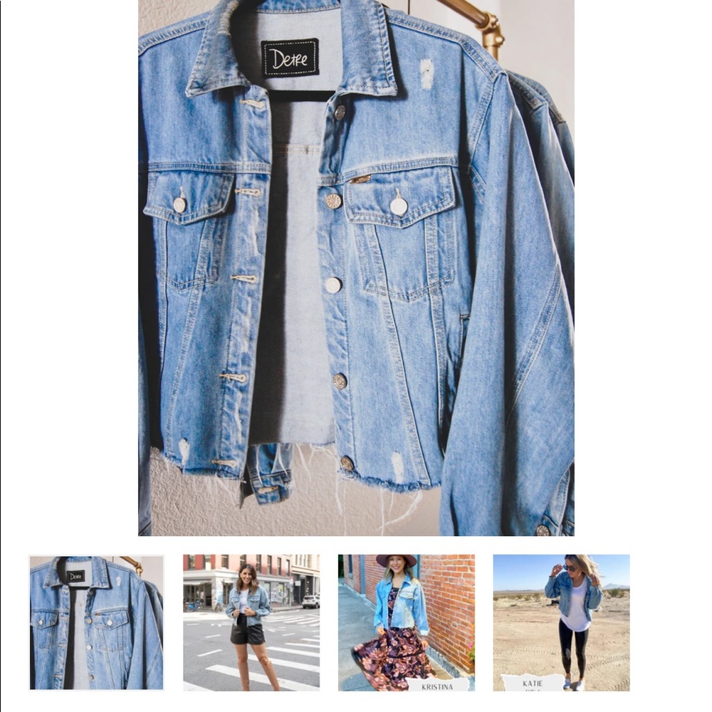 NWOT Detre Jean jacket